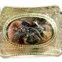 Western Cowboy Rodeo Hat Pistol Belt Buckle 10242013