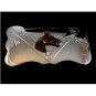 Horse two tone belt buckle with star design