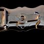 Horse two tone belt buckle with star design