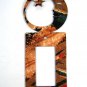 Man In Moon Single Rocker Switch Cover Plate by Steel Images Made USA 52815j