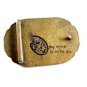 Pistol with Sign That Reads Silence Belt Buckle by Mike Aho 61914