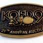1983 KQED 9 Radio TV Annual Auction Northern California Brass Belt Buckle
