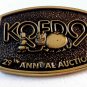 1983 KQED 9 Radio TV Annual Auction Northern California Brass Belt Buckle