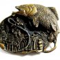 1982 Golden Trout Fish Belt Buckle by Great American Buckle Co. 82614