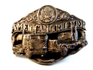 1986 Siskiyou American Trucker I'd Rather Be Truckin Belt Buckle