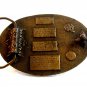 1977 Bergamont Brass Native Americans Prayer Belt Buckle