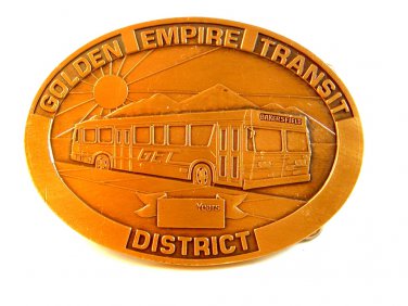 Bakersfield Golden Empire Transit District Belt Buckle