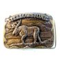 1979 Yellowstone Park Moose Belt Buckle by DX Denver
