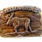 1979 Yellowstone Park Moose Belt Buckle by DX Denver