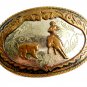 Western Rodeo Cowboy Calf Roping Belt Buckle