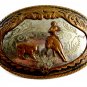 Western Rodeo Cowboy Calf Roping Belt Buckle
