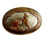 Western Rodeo Cowboy Calf Roping Belt Buckle