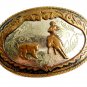Western Rodeo Cowboy Calf Roping Belt Buckle
