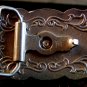 Longhorn belt buckle with decoration