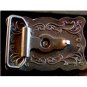 Longhorn belt buckle with decoration