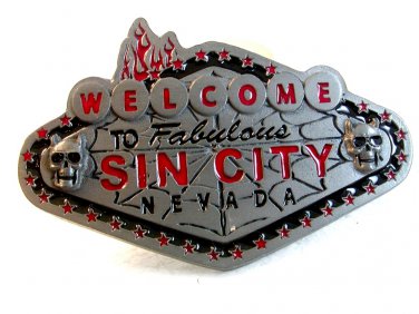 2005 Welcome to Fabulous Sin City Nevada Belt Buckle