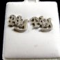 Fancy CZs Pierced Studs Earrings 12092013