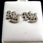 Fancy CZs Pierced Studs Earrings 12092013