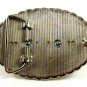 Western Cowboy Silvertone & Red Saddle Belt Buckle #102113