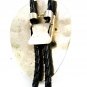 Southwest Western Cowboy Rodeo Horse Shoe Turquoise Coral Bolo