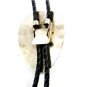Southwest Western Cowboy Rodeo Horse Shoe Turquoise Coral Bolo