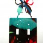 Butterfly Double Light Switch Cover Plate by Steel Images USA 030315CC30315BB