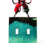 Butterfly Double Light Switch Cover Plate by Steel Images USA 030315CC30315BB