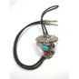 Southwest Western American Eagle in Flight Turquoise Coral Bolo