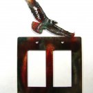 American Eagle Double Rocker Outlet Cover Plate by Steel Images USA 030315MM