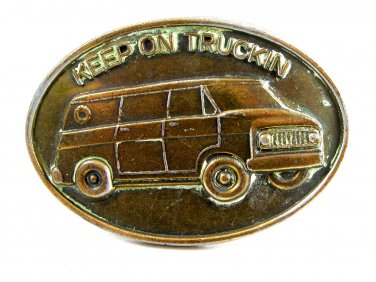 Keep On Truckin Van Belt Buckle