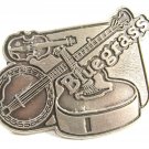 Blue Grass Banjos Fiddle Guitar Belt Buckle 82014