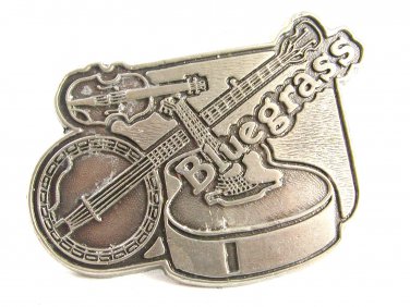 Blue Grass Banjos Fiddle Guitar Belt Buckle 82014