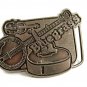 Blue Grass Banjos Fiddle Guitar Belt Buckle 82014