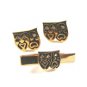Comedy Tragedy Theatre Cufflinks & Tie Clasp by Swank