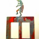 Southwest Kokopelli Flute Double Rocker Plate Cover by Steel Images USA 022415B