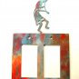 Southwest Kokopelli Flute Double Rocker Plate Cover by Steel Images USA 022415B