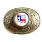 San Antonio Texas Sesquecentennial Belt Buckle 092214