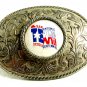 San Antonio Texas Sesquecentennial Belt Buckle 092214
