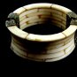 Silvertone & Bone Tribal Banjara Gypsy Indian Bangle Bracelet