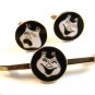 Comedy Tragedy Theatre Cufflinks & Matching Pin by Creation House