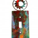 Shiny Sun Single Light Switch Cover Plate by Steel Images Made USA 52815c