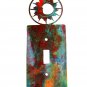 Shiny Sun Single Light Switch Cover Plate by Steel Images Made USA 52815c
