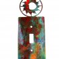 Shiny Sun Single Light Switch Cover Plate by Steel Images Made USA 52815c