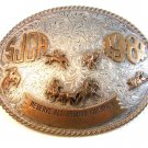 1998 SJCA Reserve All Around Champion Sterling Rodeo Belt Buckle by Wage