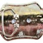 Western Silvertone Longhorn Bull Head Belt Buckle #102113q