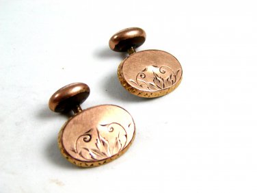 Edwardian / Victorian Goldtone Cufflinks 22514