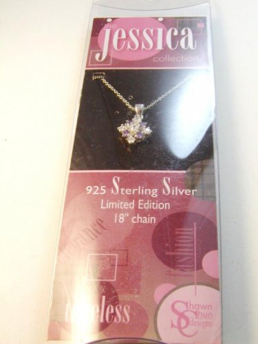 Jessica Collection 18" Sterling Chain & Cz Pendant