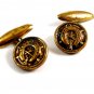 Viintage Horse Shoe & Crop Button Cufflinks 04112014