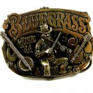1982 Great American Buckle Co Bluegrass Guitar Bango Belt Buckle 11042013
