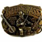 1982 Great American Buckle Co Bluegrass Guitar Bango Belt Buckle 11042013
